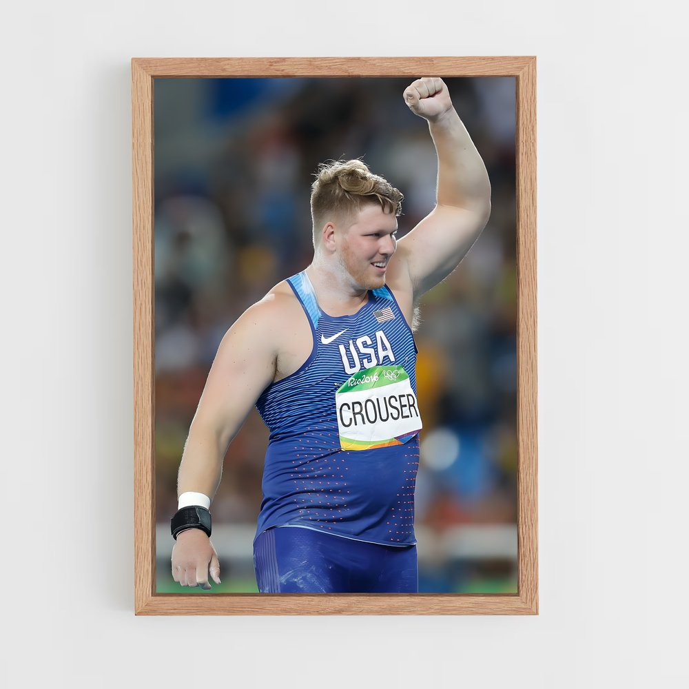 Poster Ryan de crouser – affiche Athlétisme (vue 4)